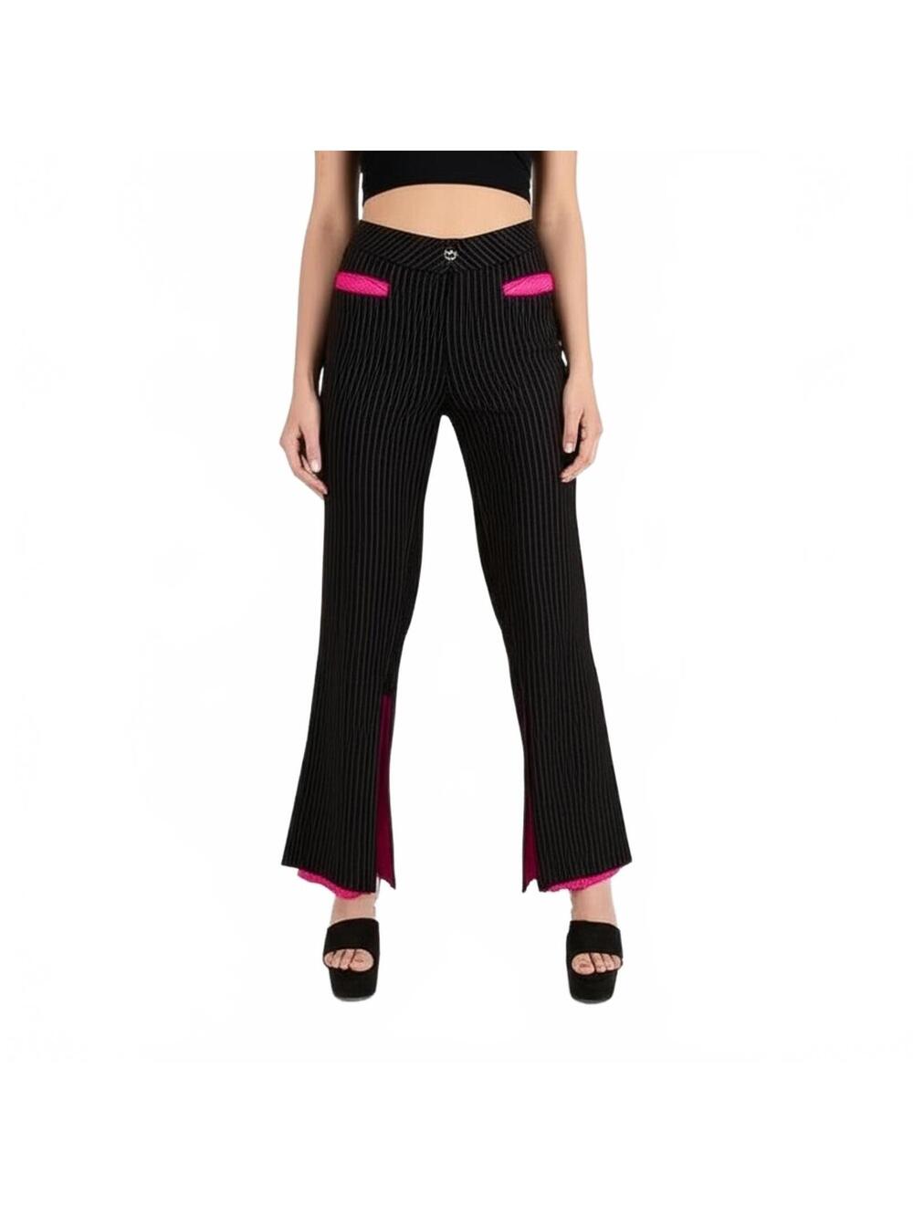 Beauty Fiend 7 BlackPink Pinstripe Y2K zipHem Hot Topic goth